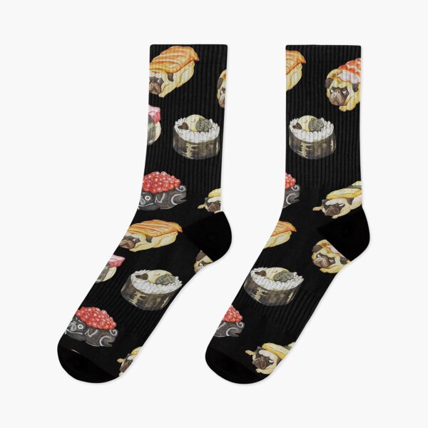 Item preview, Sushi Pug Watercolor designed and sold by Huebucket.