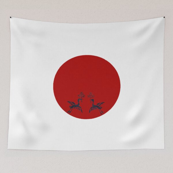 Item preview, Japanese Flag - Japanese Vintage Original Woodblock Print designed and sold by weavernap.