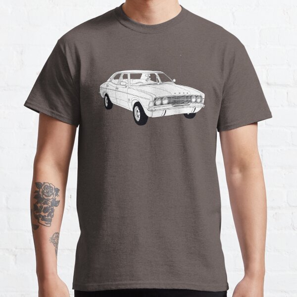1972 Ford Cortina TC Mark III GXL (Fan Art Vector Drawing) Classic T-Shirt