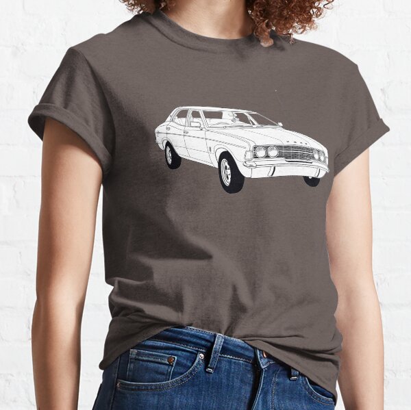 1972 Ford Cortina TC Mark III GXL (Fan Art Vector Drawing) Classic T-Shirt