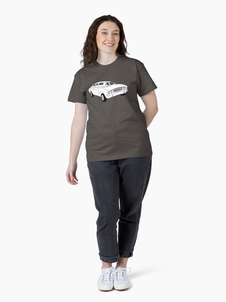 Thumbnail 4 of 7, Classic T-Shirt, 1972 Ford Cortina TC Mark III GXL (Fan Art Vector Drawing) designed and sold by thedrumstick.