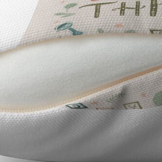 Alternate view of Mama and papa and baby makes three Throw Pillow