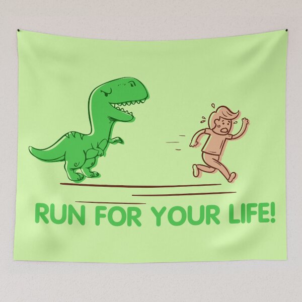 Item preview, Run For Your Life! | Funny T-Rex Runner Gifts designed and sold by IslandLakeTree.