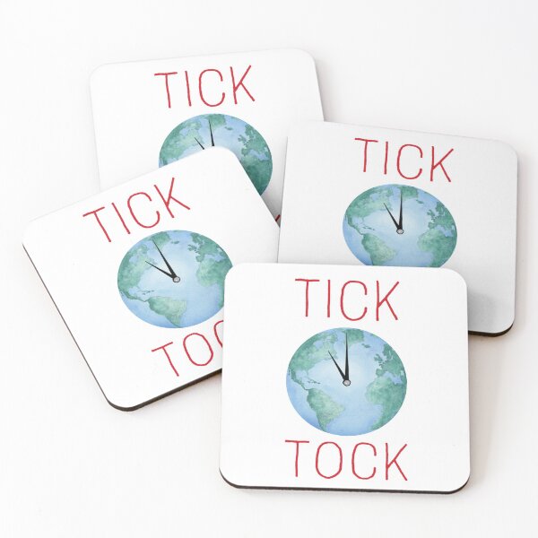 Item preview, TICK TOCK PLANET EARTH - 11th HOUR - Climate Change Message designed and sold by Susan Prolman.