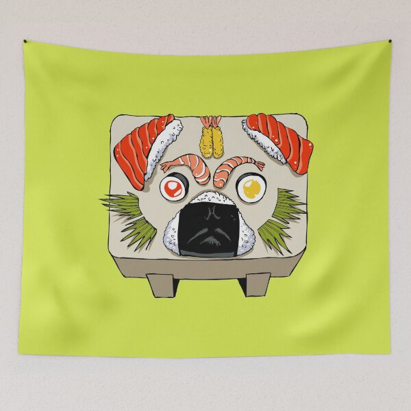 Item preview, Pug Sushi designed and sold by Huebucket.