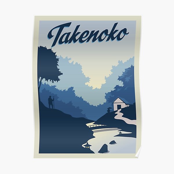 Takenoko Board Game- Minimalist Travel Poster Style - Gaming Art Poster