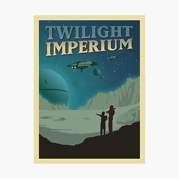 Twilight Imperium Board Game- Minimalist Travel Poster Style - Gaming Art Photographic Print
