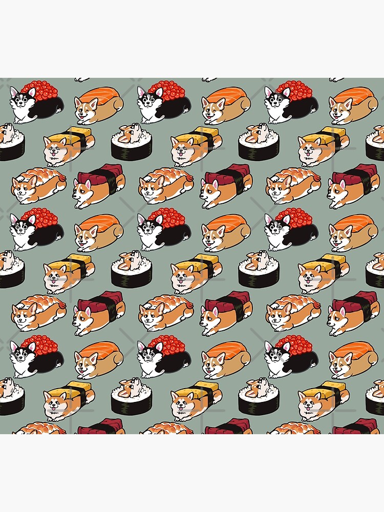 Sushi Corgi by Huebucket