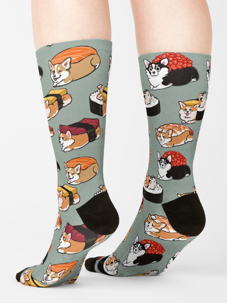 Alternate view of Sushi Corgi Socks