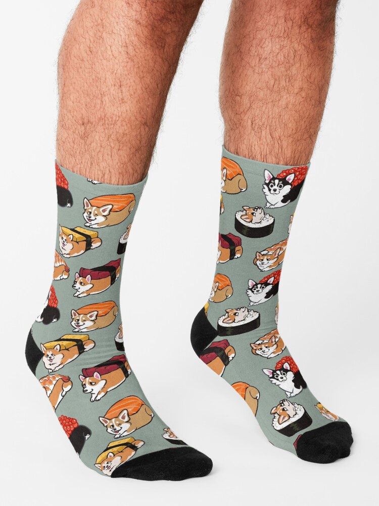 Alternate view of Sushi Corgi Socks