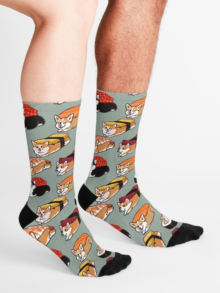 Alternate view of Sushi Corgi Socks