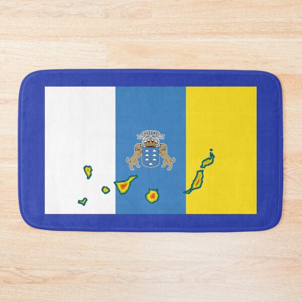 Item preview, Canary Islands Map on Flag of the Canary Islands designed and sold by Havocgirl.