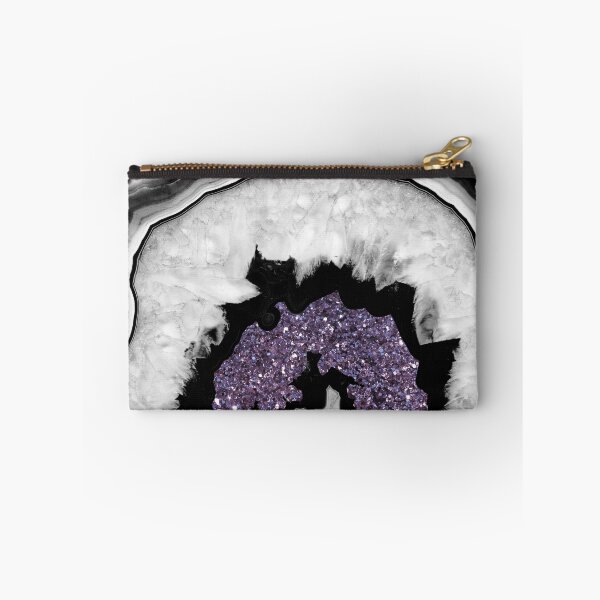 Item preview, Gray Black White Agate with Ultra Violet #1 (Photo of Glitter Only - Not Reflective) designed and sold by Anita's & Bella's Art.