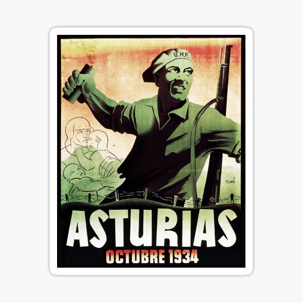 ASTURIAS OCTUBRE 1934 Pegatina