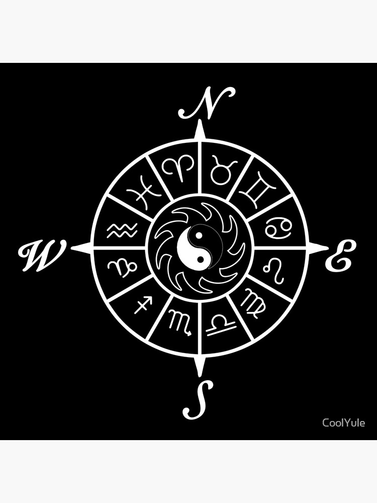 Zodiac Compass Art Board Print