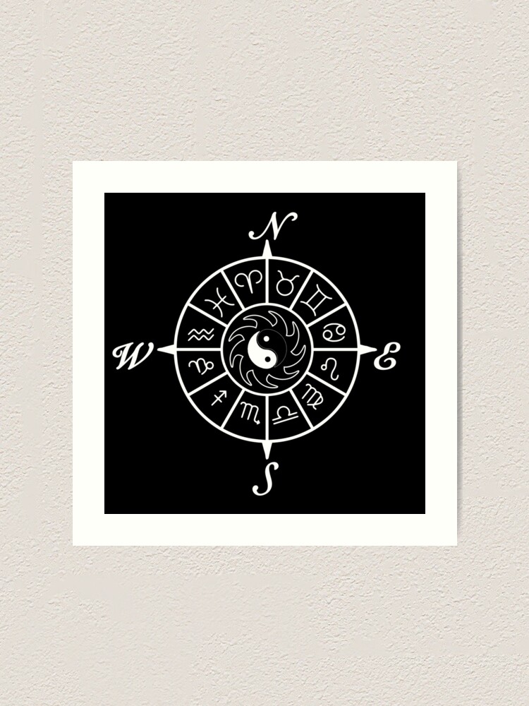 Zodiac Compass Art Print