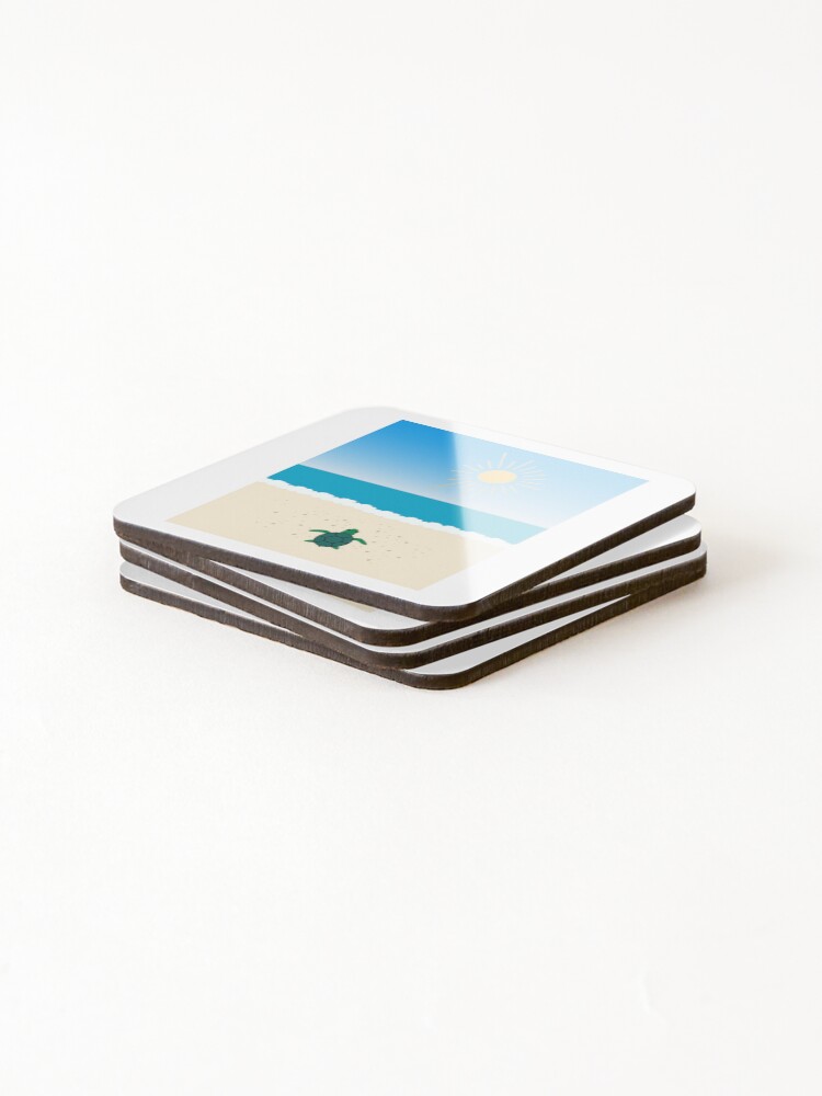 Thumbnail 4 of 5, Coasters (Set of 4), turtle designed and sold by Vectorqueen.