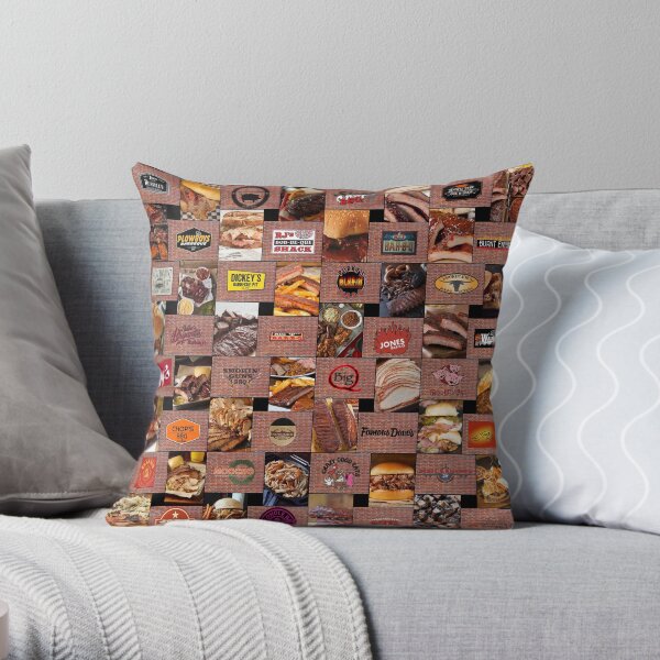 Kansas City Barbecue Throw Pillow