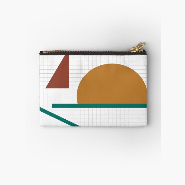 Item preview, Sea green, vintage brown and mustard abstract geometric - 1 designed and sold by MaladyofMackay.
