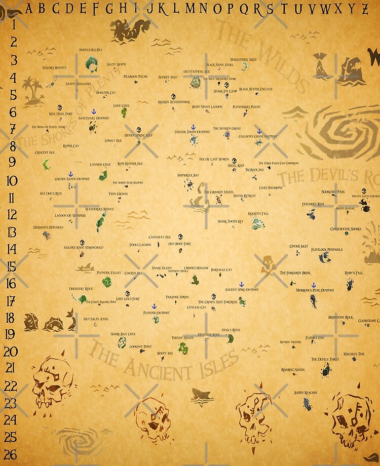 sea of thieves open maps