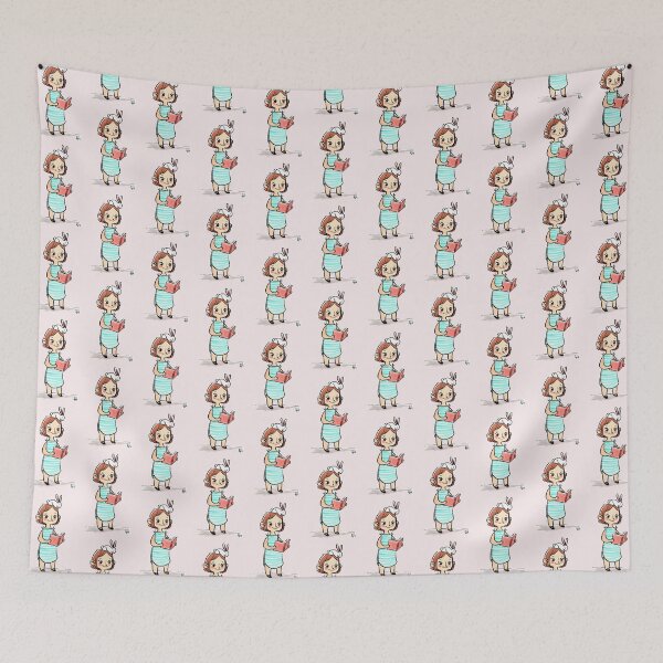 Item preview, Bunny Loves Books designed and sold by Garbancitalicia.