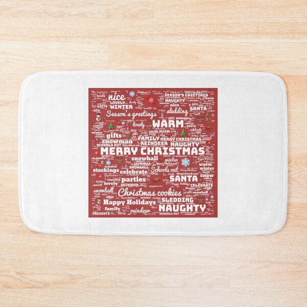 Item preview, Red Christmas word art designed and sold by Awesomefamily.