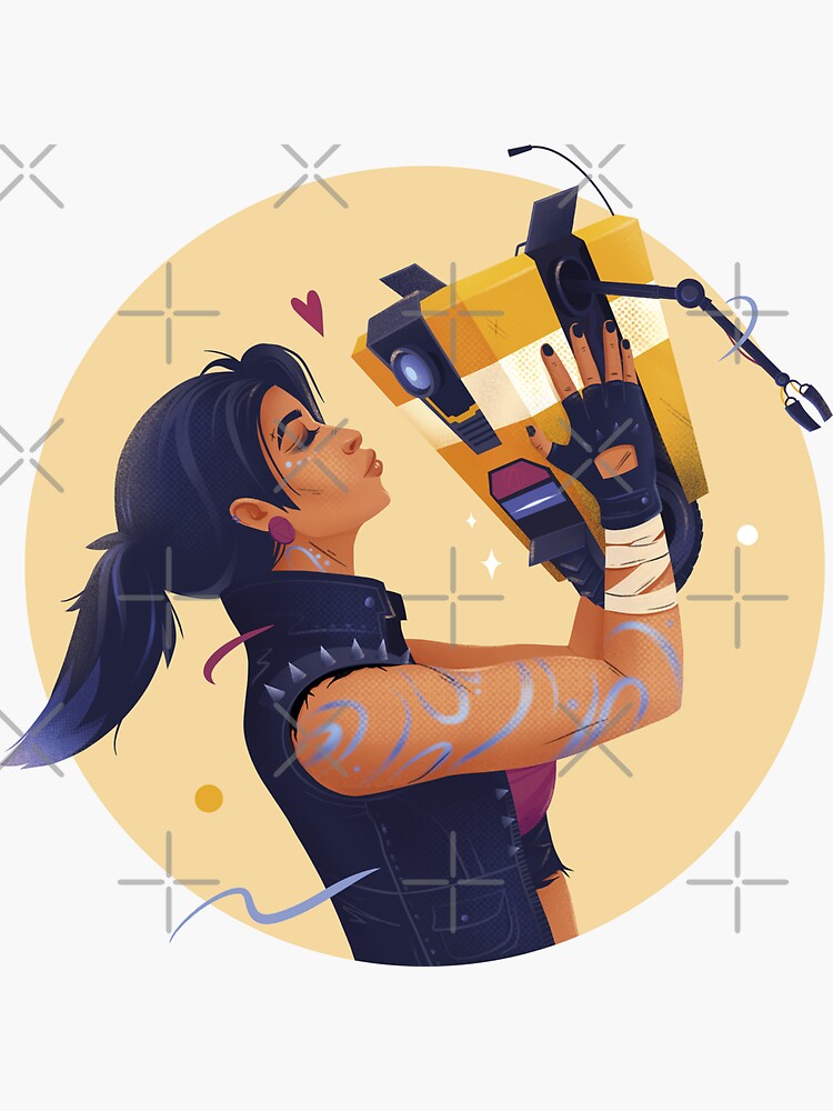 Thumbnail 3 of 3, Sticker, Claptrap and Amara designed and sold by anniko-story.