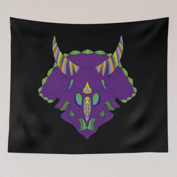 Item preview, TrippyTriceratops Skull designed and sold by SirCrim.