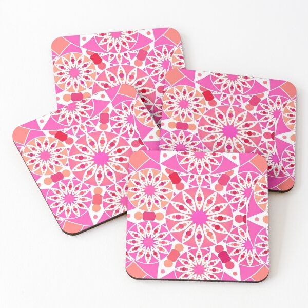 Item preview, Mandala pattern, pink and coral designed and sold by Marymarice.