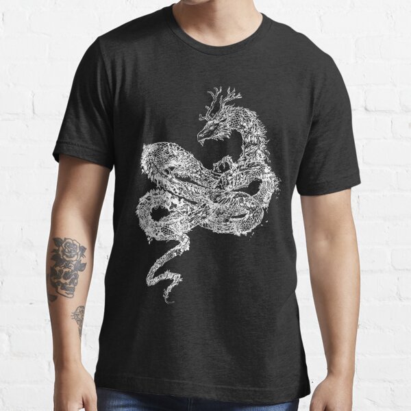 Tiger T-Shirt | Autumn Dragon, White / M