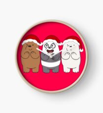 We Bare Bears Xmas Clock