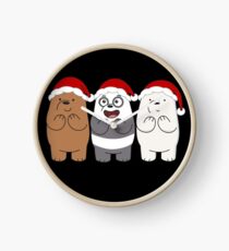 We Bare Bears Xmas Clock