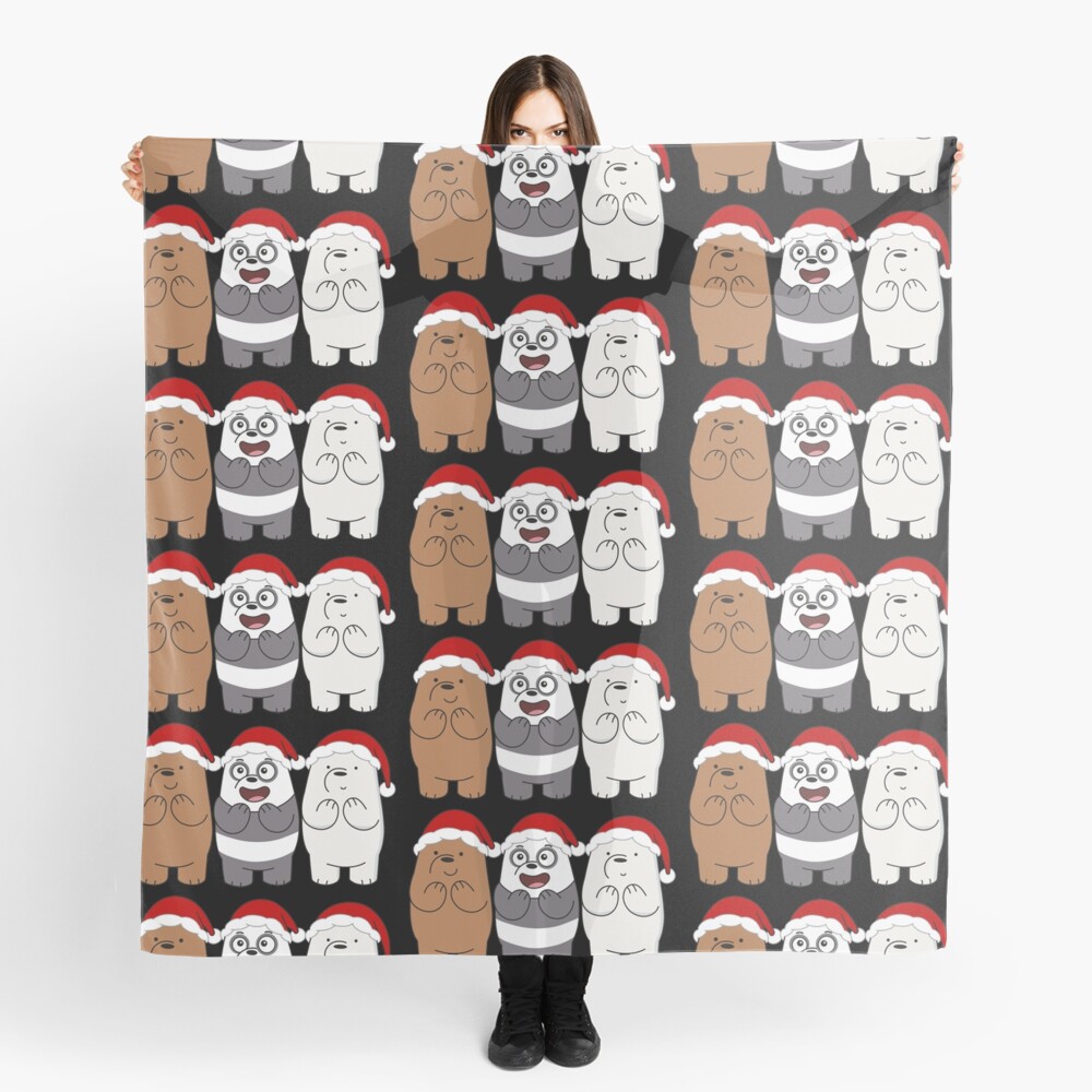 We Bare Bears Xmas Scarf