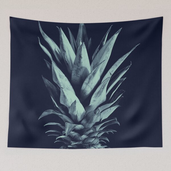 Item preview, Navy Blue Pineapple Dream #1 #tropical #fruit #decor #art  designed and sold by Anita's & Bella's Art.
