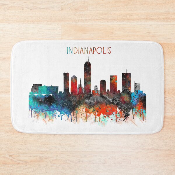 Artikelvorschau, Indianapolis, Indianapolis Indiana, Indianapolis-Skyline entworfen und verkauft von Rosaliartbook.