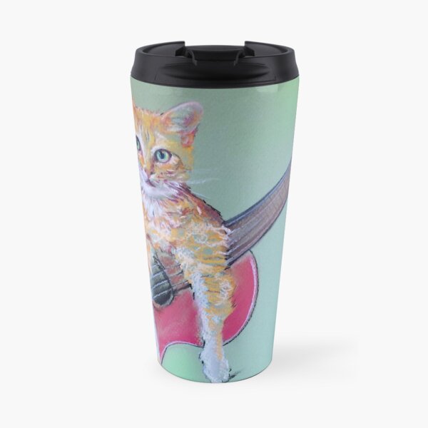 Ginger Cat & with Guitar Travel Mug