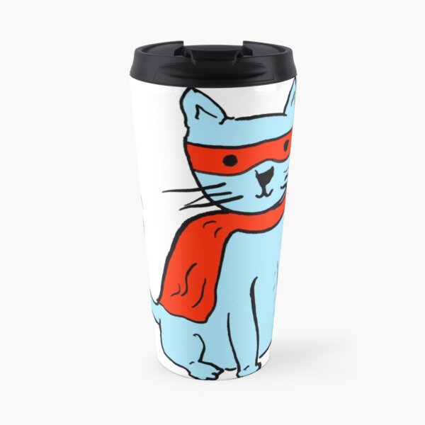 Superhero cat Travel Mug