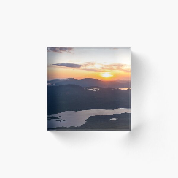 Sunset over Cape Wrath Acrylic Block