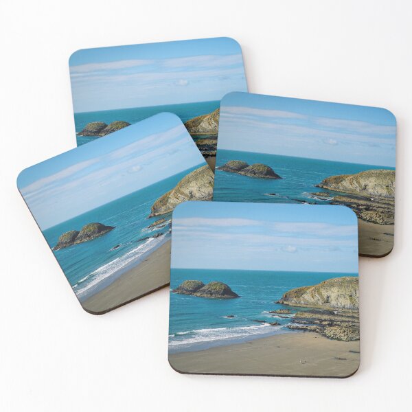 Item preview, Wonderful Summer Beach Scene - Coastal Scenery - Traeth Llyfn Beach designed and sold by Harmony Of The Mind.