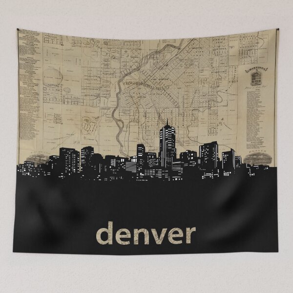 Item preview, denver skyline designed and sold by BekimART.