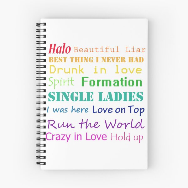 Item preview, Beyonce song titles designed and sold by Emilie Boulter.
