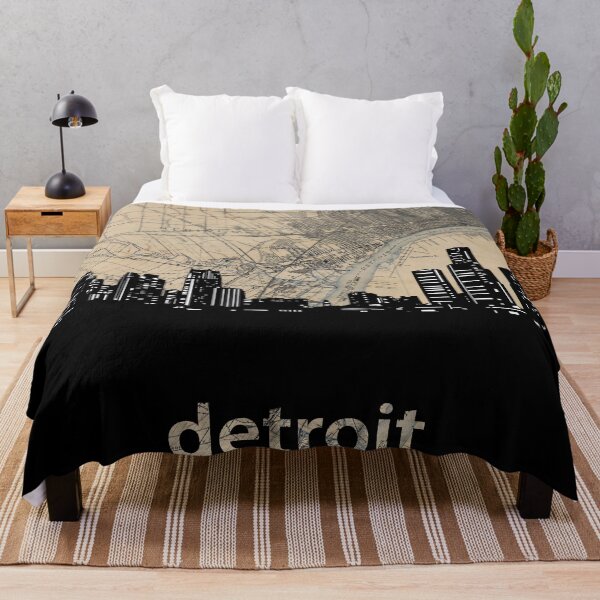 Item preview, detroit skyline designed and sold by BekimART.