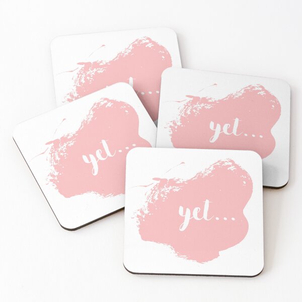 Item preview, The Power of Yet - Pink Watercolour Paint designed and sold by jesscargill.