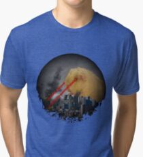 Guinea Pig Attacking Tokyo with Laser Eyes REDUX Tri-blend T-Shirt