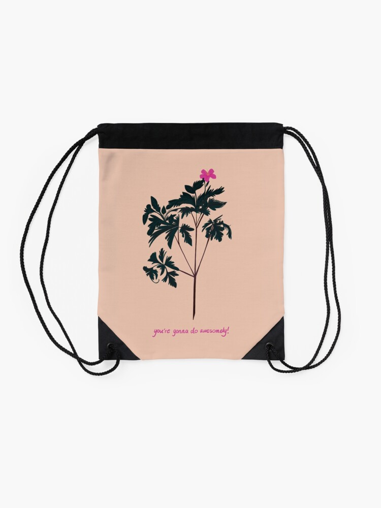 Thumbnail 2 of 3, Drawstring Bag, You're Gonna Do Awesomely designed and sold by reimenayee.