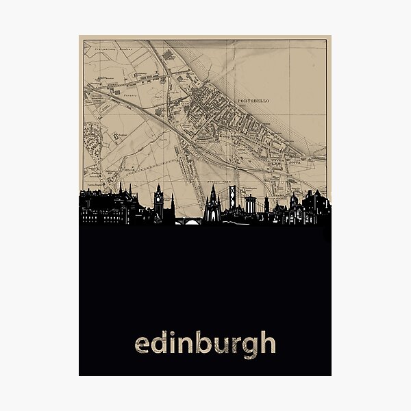 Item preview, edinburgh skyline designed and sold by BekimART.