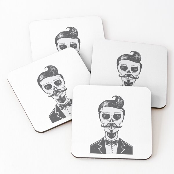 Item preview, Skull with beard mustache skull designed and sold by Astalawistababy.