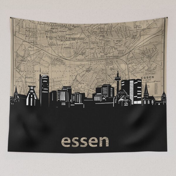 Item preview, essen skyline designed and sold by BekimART.