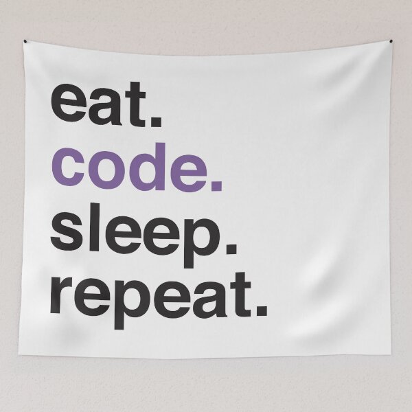 Item preview, Eat. Code. Sleep. Repeat I designed and sold by Katherine Ann.
