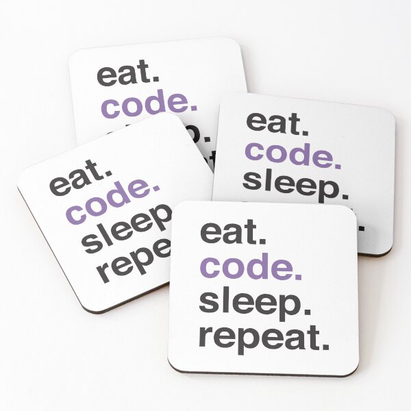 Item preview, Eat. Code. Sleep. Repeat I designed and sold by Katherine Ann.